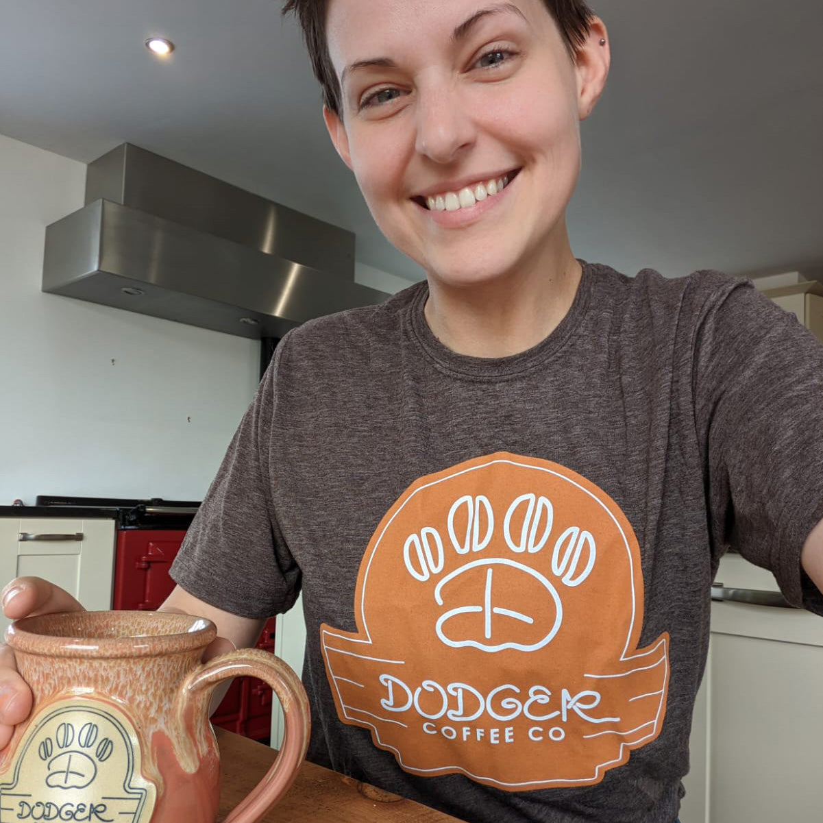 Dodger with dodger mug and t-shirt