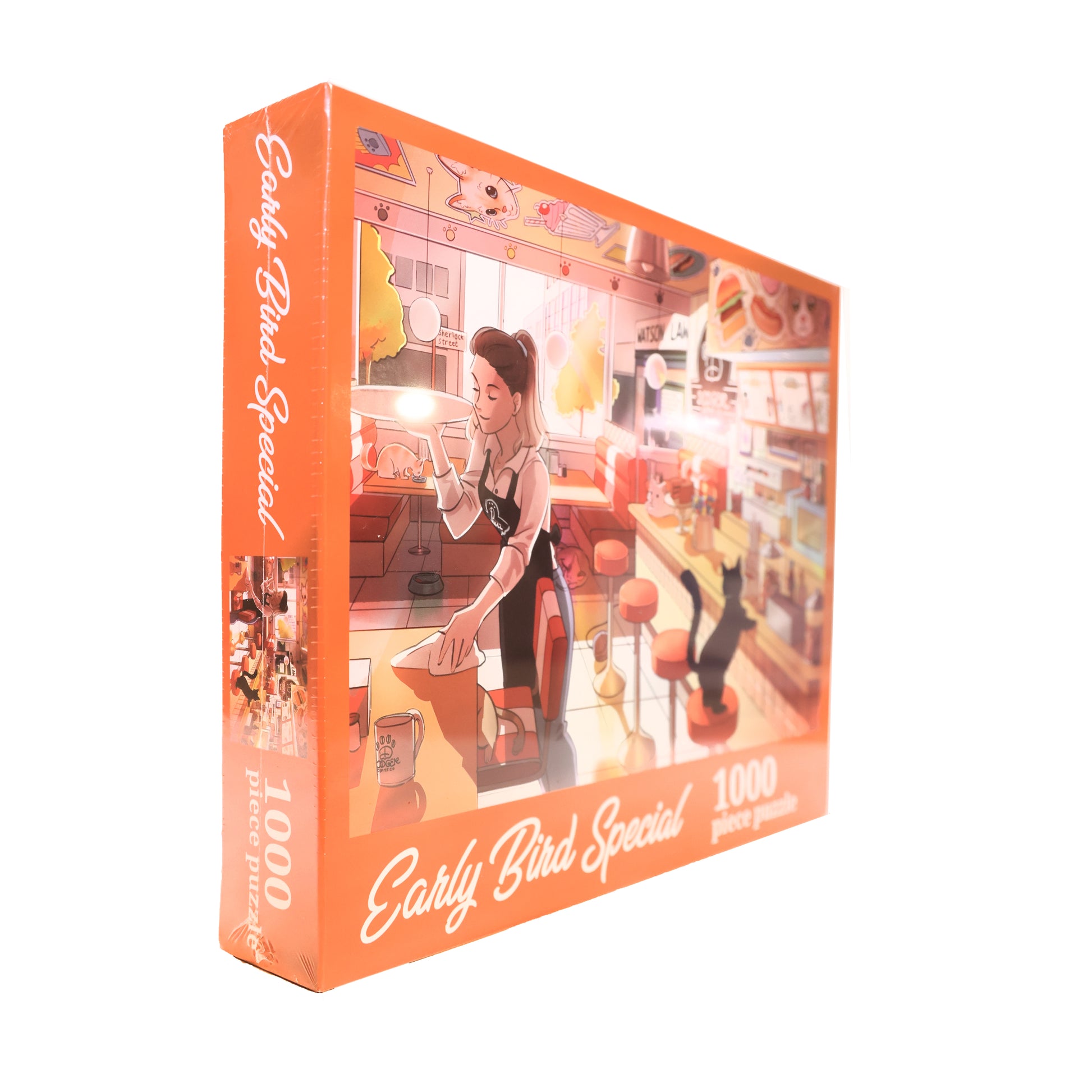 Early Bird Special 1000 piece puzzle tilted