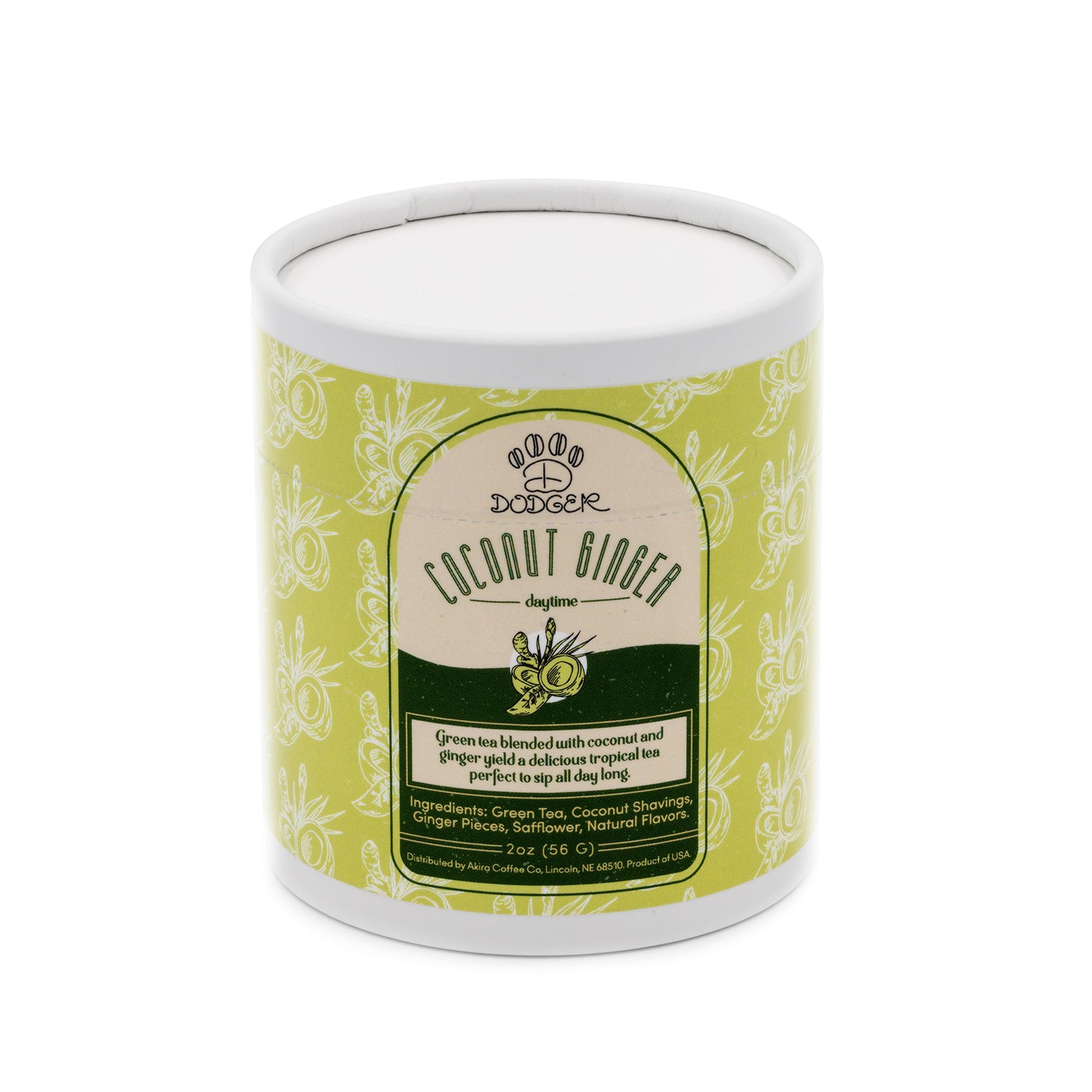 Coconut Ginger Green Tea Dodger Coffee Co